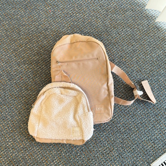 DSW Tan and Cream Backpack Set - Picture 2 of 3